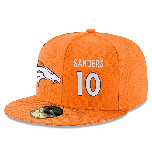 NFL Denver Broncos #10 Emmanuel Sanders Stitched Snapback Adjustable Player Hat - Orange/White